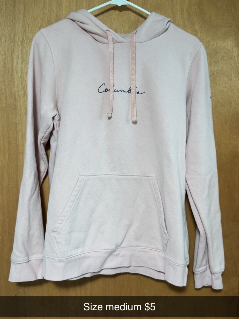 Columbia Light Pink Logo Pullover Hoodie